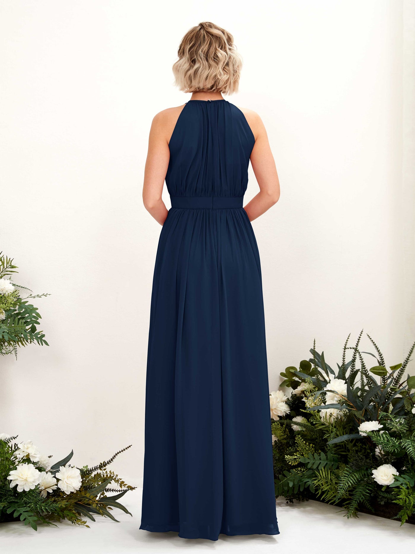 Pewter Chiffon Bridesmaid Dress A-Line Floor-Length | Carlyna Pewter Chiffon Bridesmaid Dress A-Line Floor-Length | Carlyna