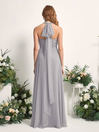 Carlyna Carolyn Convertible Dove Bridesmaid Dress Maxi Sleeveless Sweetheart Dress Side View 2 #color_dove