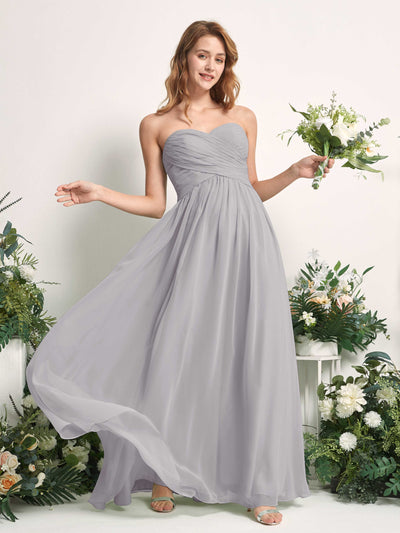 Carlyna Elma A-Line Dove Bridesmaid Dress Maxi Sleeveless Sweetheart Dress Side View 2 #color_dove