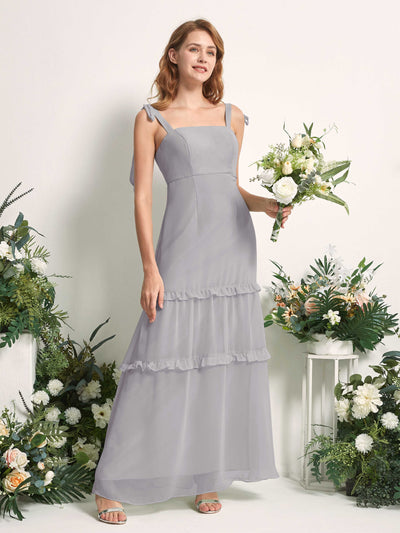 Carlyna Kaiya A-Line Dove Bridesmaid Dress Maxi Sleeveless Straight Dress Front View #color_dove
