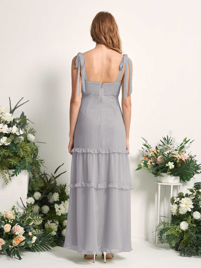 Carlyna Kaiya A-Line Dove Bridesmaid Dress Maxi Sleeveless Straight Dress Back View #color_dove