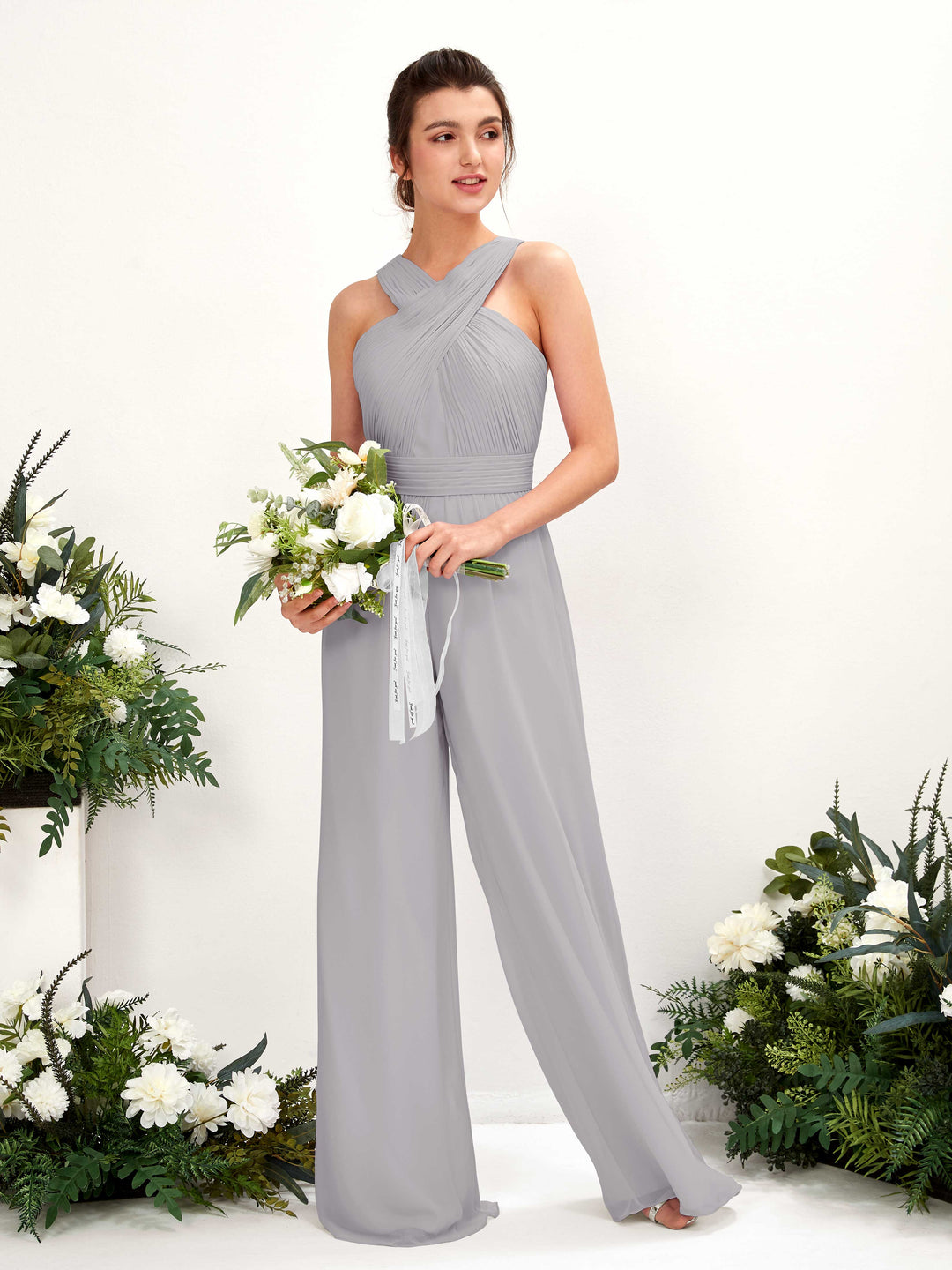 Hilona Chiffon Wide-Leg Jumpsuit