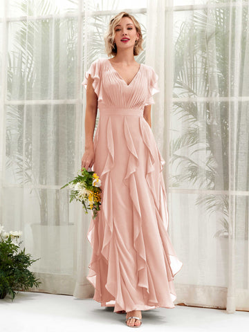 Shop Pink Bridesmaid Dresses Customizable & Free Shipping | Carlyna Shop Pink Bridesmaid Dresses Customizable & Free Shipping | Carlyna