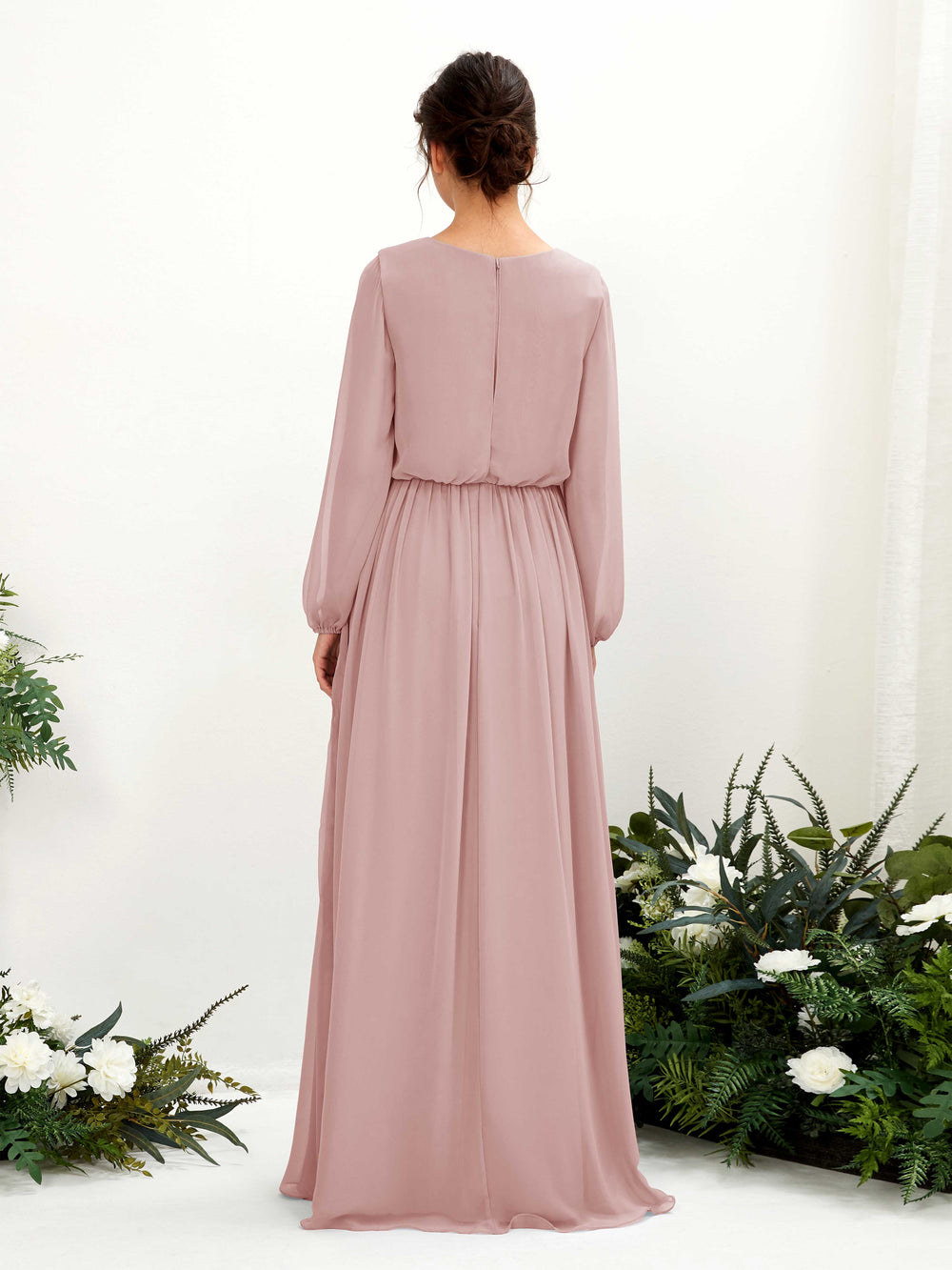 long sleeve dusty rose maxi dress Destined - Dark Dusty Rose | Long Sleeves Maxi Dress