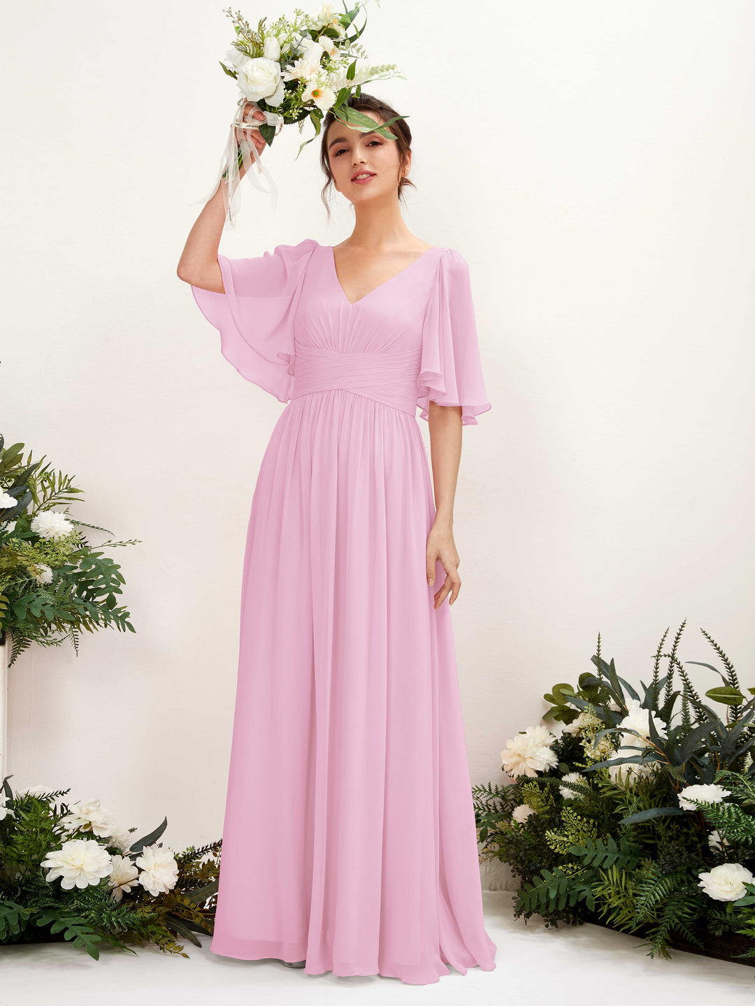 cotton candy bridesmaid dress COTTON CANDY SKY WOVEN MIDI DRESS l FLYING TOMATO – Flying Tomato main image 1
