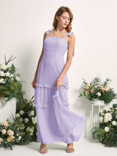 Carlyna Kaiya A-Line Lilac Bridesmaid Dress Maxi Sleeveless Straight Dress Side View 2 #color_lilac