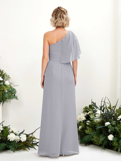 Carlyna Brook A-Line Dusty Lavender Bridesmaid Dress Maxi Sleeveless One Shoulder Dress Back View #color_dusty-lavender