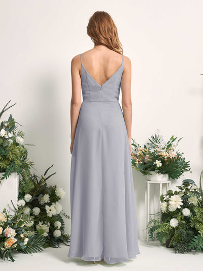 Carlyna Hannah A-Line Dusty Lavender Bridesmaid Dress Maxi Sleeveless Sweetheart Dress Back View #color_dusty-lavender