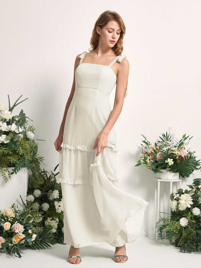 Carlyna Kaiya A-Line Ivory Bridesmaid Dress Maxi Sleeveless Straight Dress Side View 2 #color_ivory