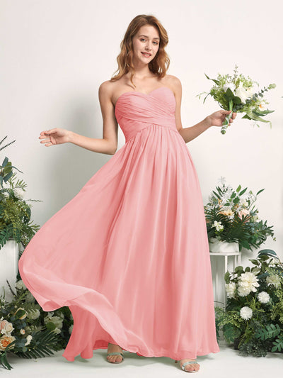 Carlyna Elma A-Line Ballet Pink Bridesmaid Dress Maxi Sleeveless Sweetheart Dress Side View 2 #color_ballet-pink