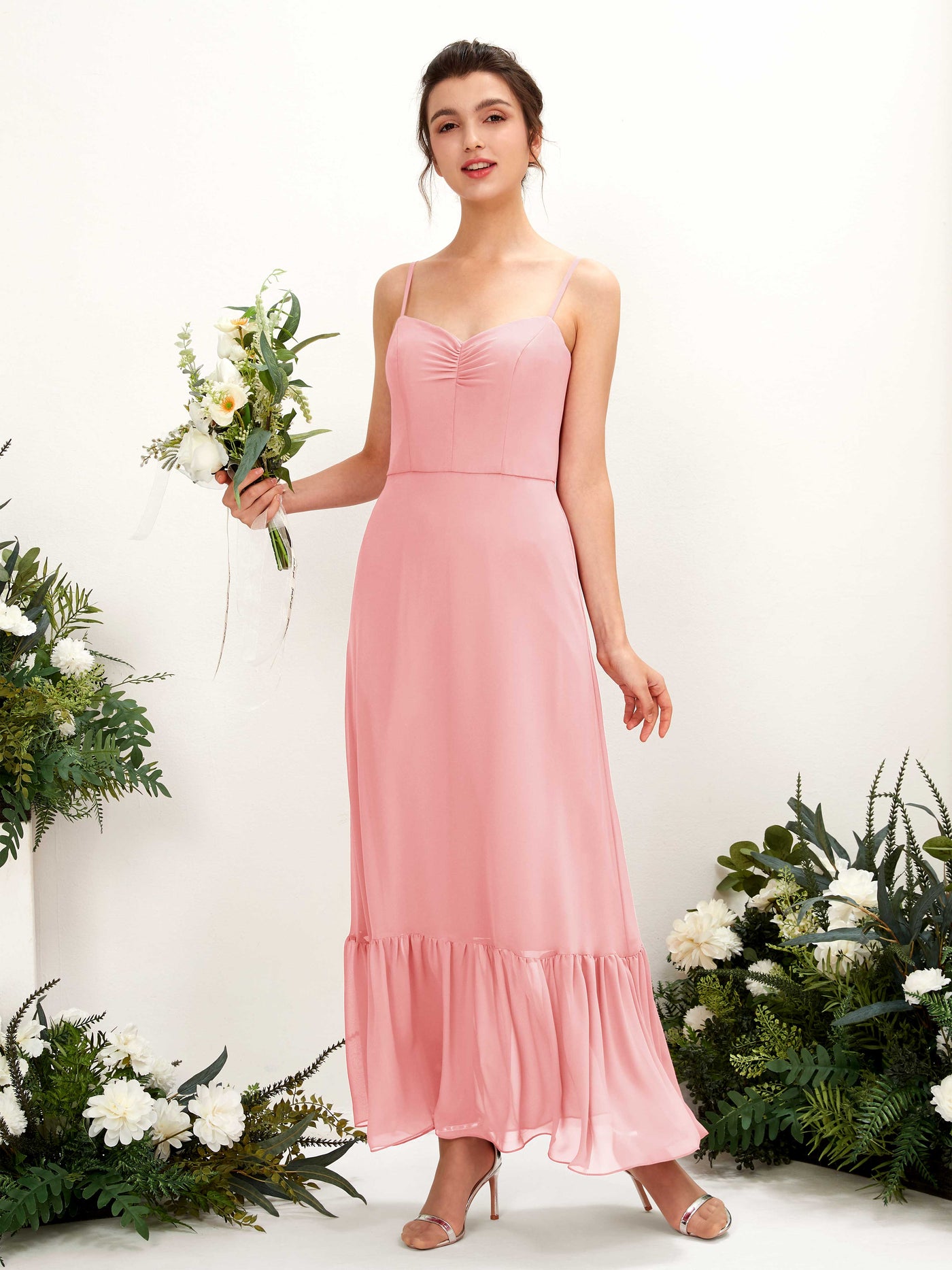 Ballet Pink Bridesmaid Dresses Bridesmaid Dress Chiffon Spaghetti-straps Full Length Sleeveless Wedding Party Dress (81223040)#color_ballet-pink