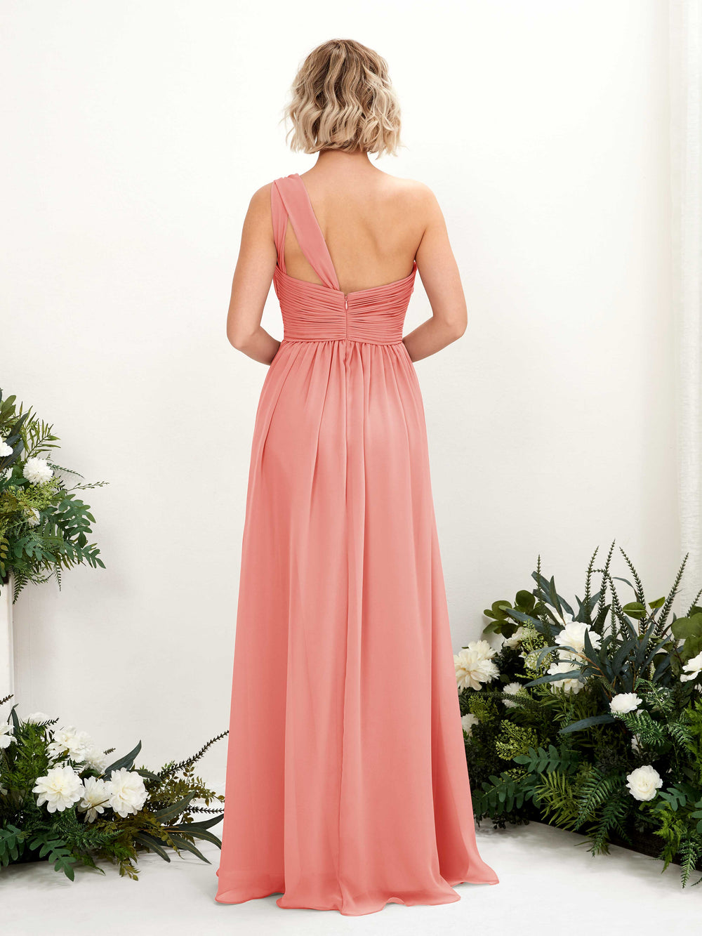 Peach Pink Bridesmaid Dresses | Elegant, Customizable, Free Shipping - Carlyna Peach Pink Bridesmaid Dresses | Elegant, Customizable, Free Shipping - Carlyna