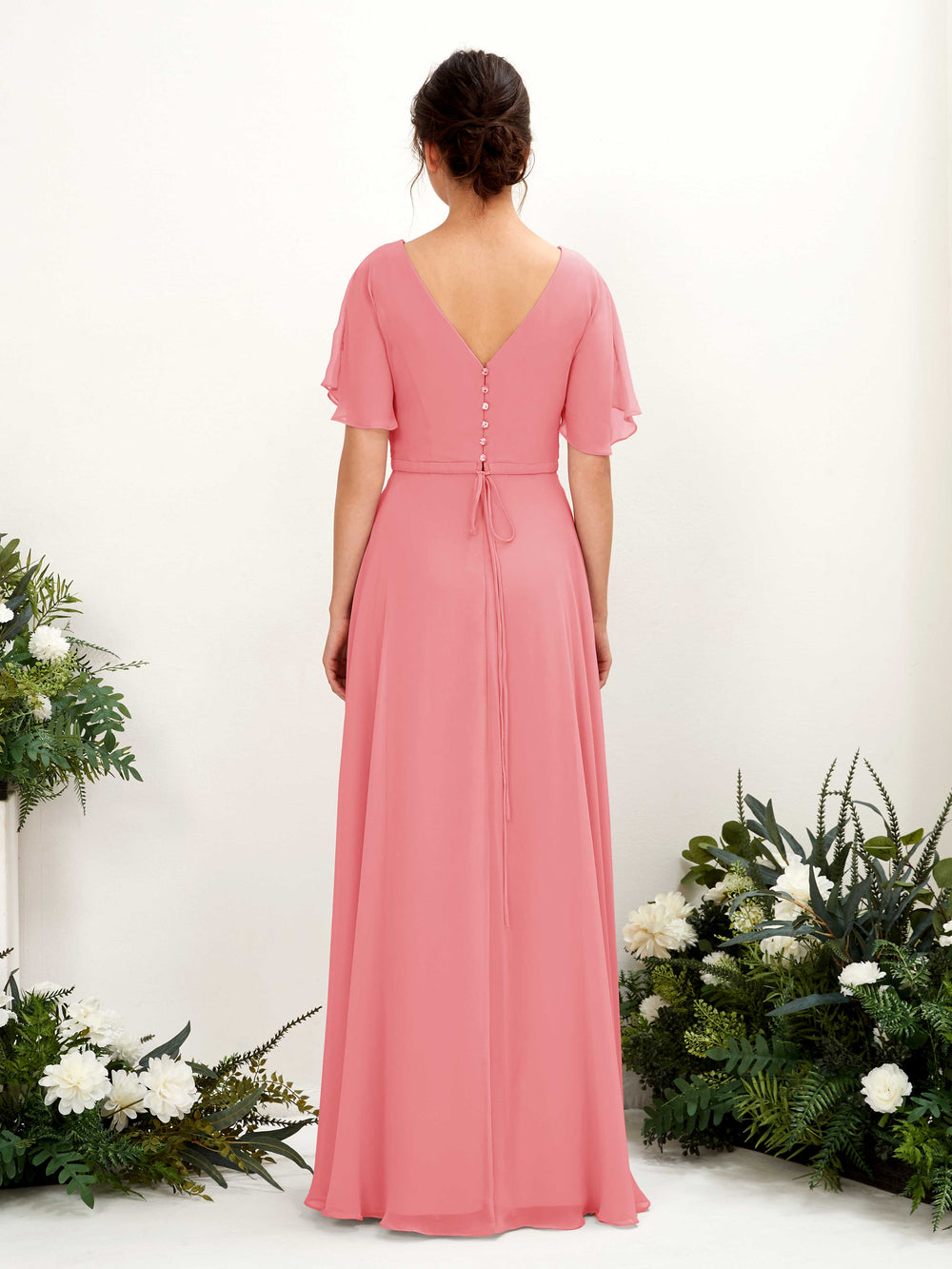 Coral Pink Bridesmaid Dresses | Carlyna