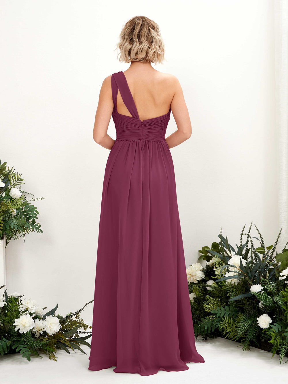 light blue bridesmaid dresses with sleeves Dusty Blue Chiffon Shoulder Tie Sweetheart Empire Bridesmaid Dress main image 0
