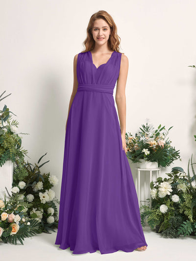 Carlyna Carolyn Convertible Regency Bridesmaid Dress Maxi Sleeveless Sweetheart Dress Side View 3 #color_regency
