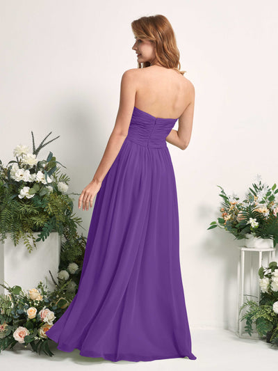 Carlyna Elma A-Line Regency Bridesmaid Dress Maxi Sleeveless Sweetheart Dress Back View #color_regency