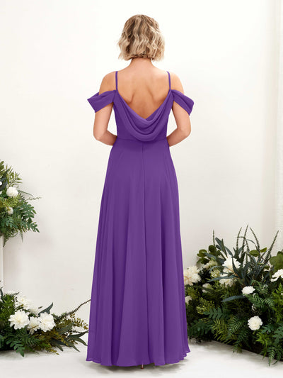 Carlyna Kauku A-Line Regency Bridesmaid Dress Maxi Sleeveless V-Neck Dress Back View #color_regency