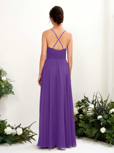 Carlyna Naura A-Line Regency Bridesmaid Dress Maxi Sleeveless V-Neck Dress Back View #color_regency