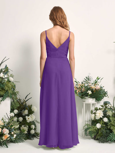 Carlyna Hannah A-Line Regency Bridesmaid Dress Maxi Sleeveless Sweetheart Dress Back View #color_regency