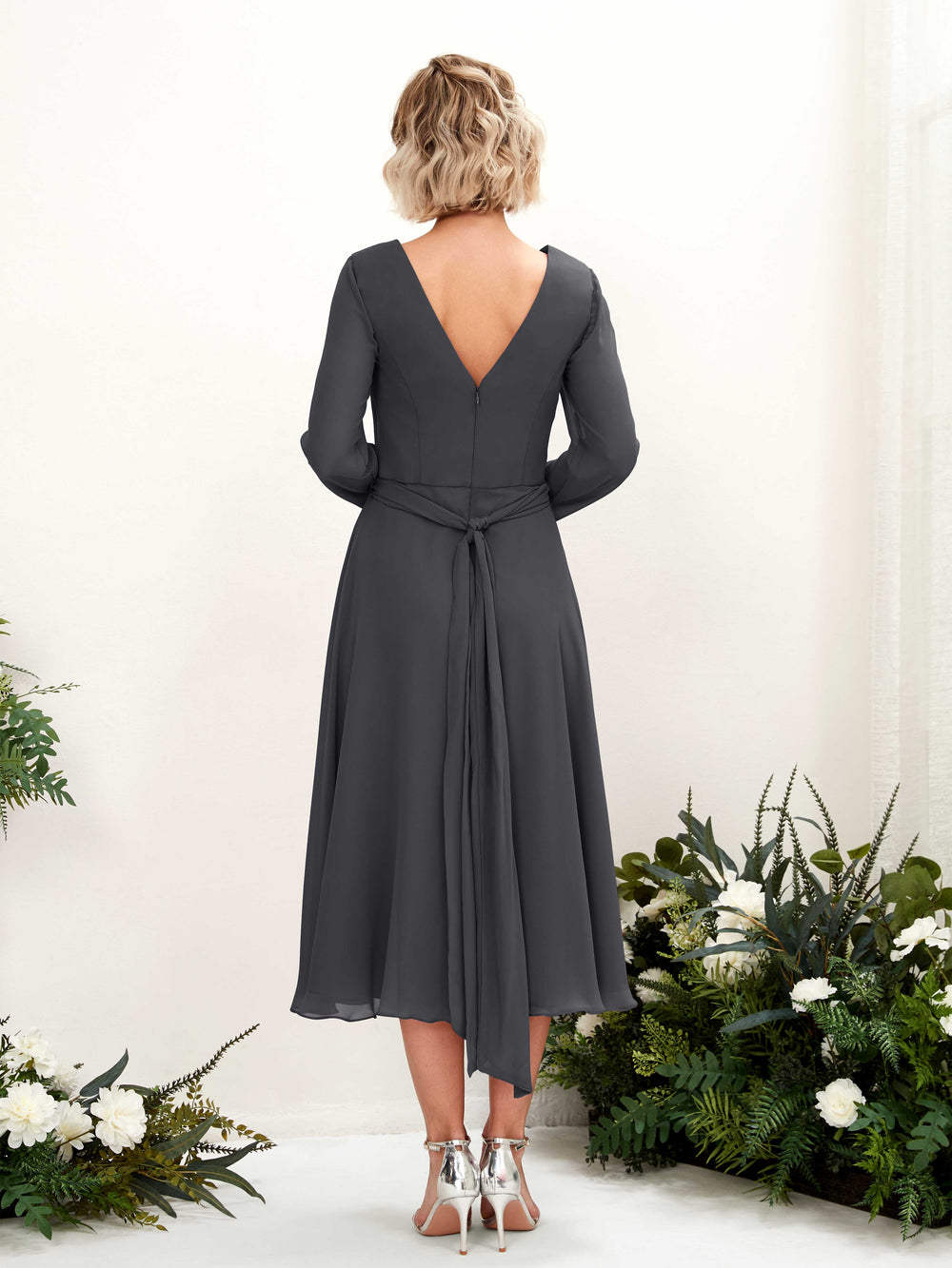 Pewter Bridesmaid Dresses - Elegant & Customizable | Carlyna Pewter Bridesmaid Dresses - Elegant & Customizable | Carlyna