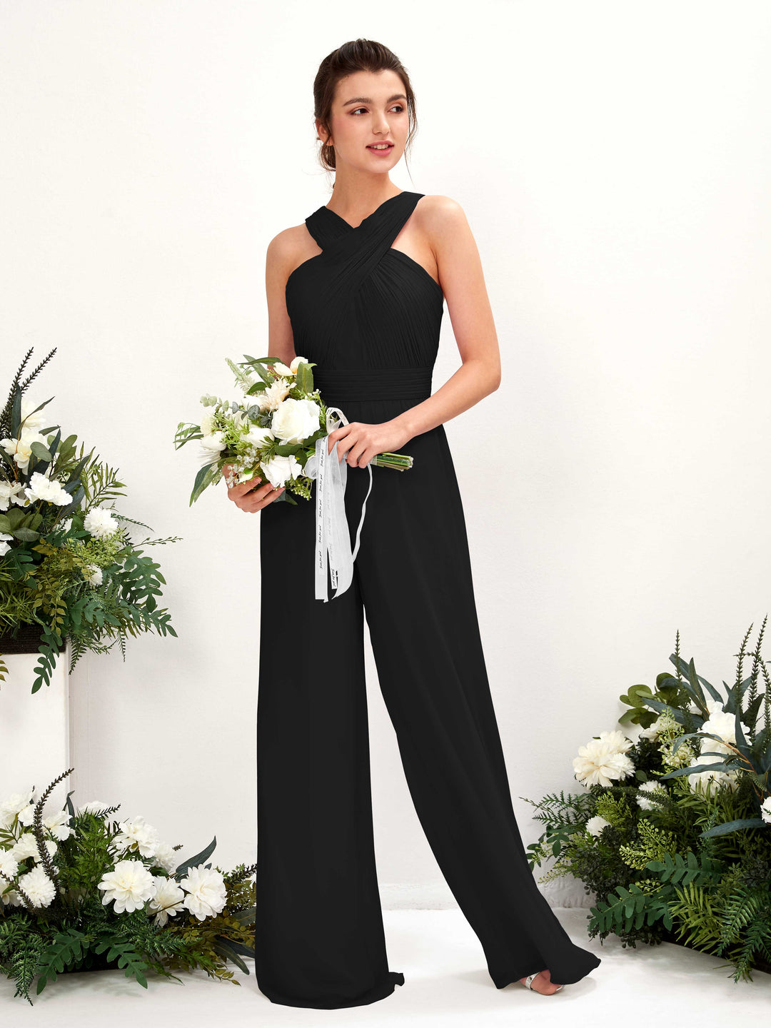 Black Chiffon Bridesmaid Dresses | Elegant & Customizable | Carlyna