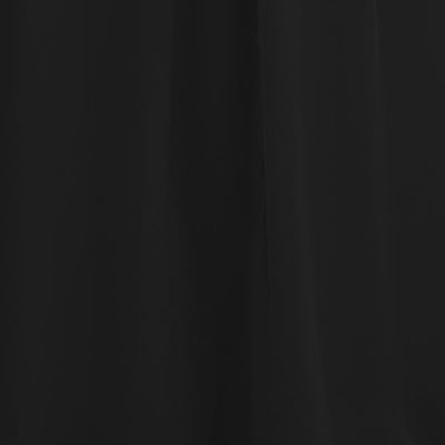 Black Chiffon | Carlyna Bridesmaid Dress Fabric by the 1/2 Yard #color_black