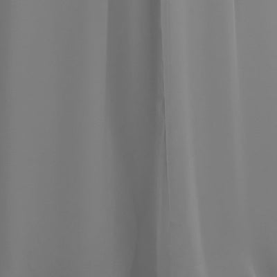 Steel Gray Chiffon | Carlyna Bridesmaid Dress Swatch #color_steel-gray